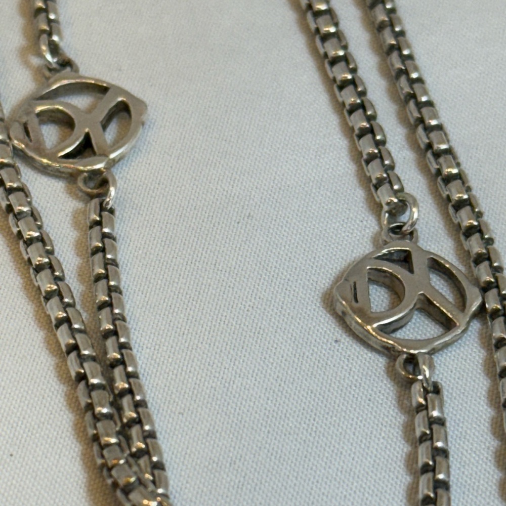 David Yurman Sterling Silver Necklace 46” - Picture 2 of 7